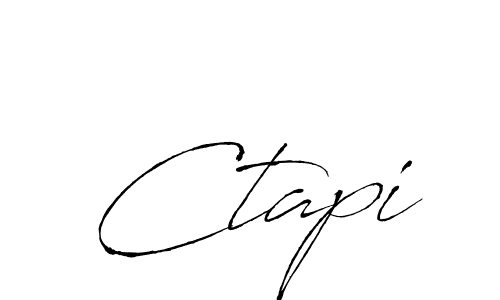 Similarly Antro_Vectra is the best handwritten signature design. Signature creator online .You can use it as an online autograph creator for name Ctapi. Ctapi signature style 6 images and pictures png