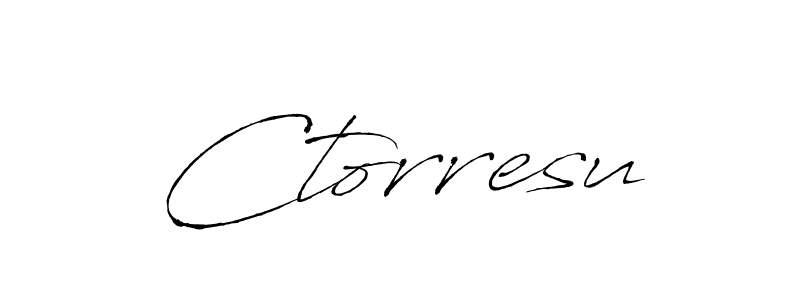 Create a beautiful signature design for name Ctorresu. With this signature (Antro_Vectra) fonts, you can make a handwritten signature for free. Ctorresu signature style 6 images and pictures png