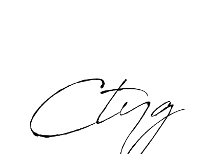 Use a signature maker to create a handwritten signature online. With this signature software, you can design (Antro_Vectra) your own signature for name Ctyg. Ctyg signature style 6 images and pictures png