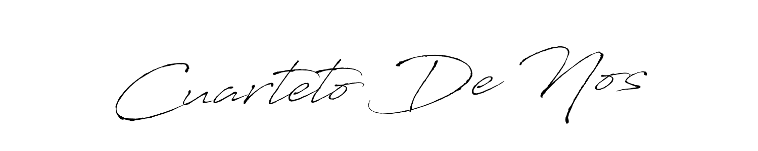 if you are searching for the best signature style for your name Cuarteto De Nos. so please give up your signature search. here we have designed multiple signature styles  using Antro_Vectra. Cuarteto De Nos signature style 6 images and pictures png