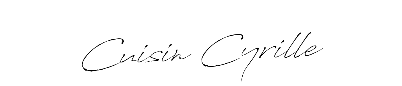 Design your own signature with our free online signature maker. With this signature software, you can create a handwritten (Antro_Vectra) signature for name Cuisin Cyrille. Cuisin Cyrille signature style 6 images and pictures png