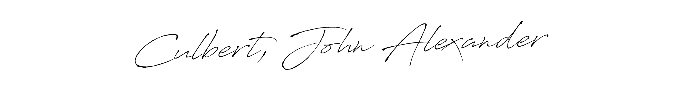 How to make Culbert, John Alexander name signature. Use Antro_Vectra style for creating short signs online. This is the latest handwritten sign. Culbert, John Alexander signature style 6 images and pictures png