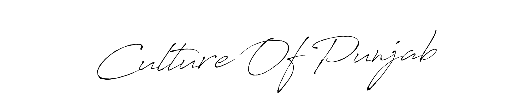 How to make Culture Of Punjab signature? Antro_Vectra is a professional autograph style. Create handwritten signature for Culture Of Punjab name. Culture Of Punjab signature style 6 images and pictures png