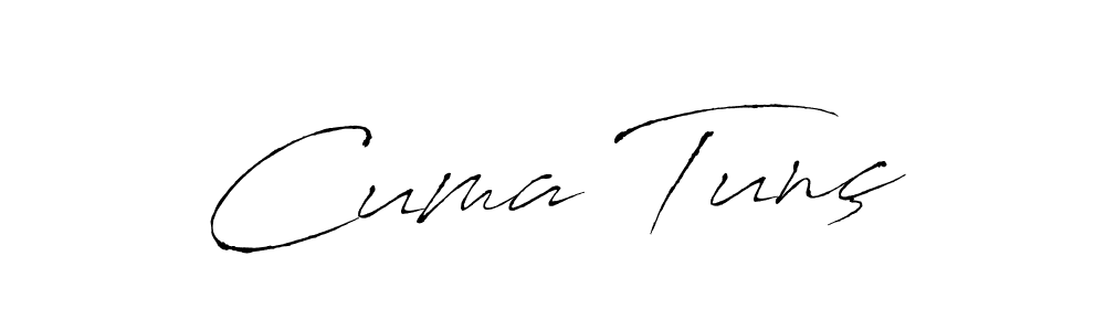 How to make Cuma Tunç name signature. Use Antro_Vectra style for creating short signs online. This is the latest handwritten sign. Cuma Tunç signature style 6 images and pictures png