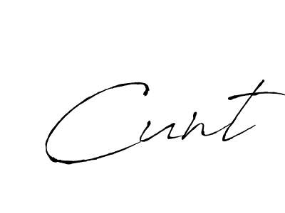 Make a beautiful signature design for name Cunt. With this signature (Antro_Vectra) style, you can create a handwritten signature for free. Cunt signature style 6 images and pictures png