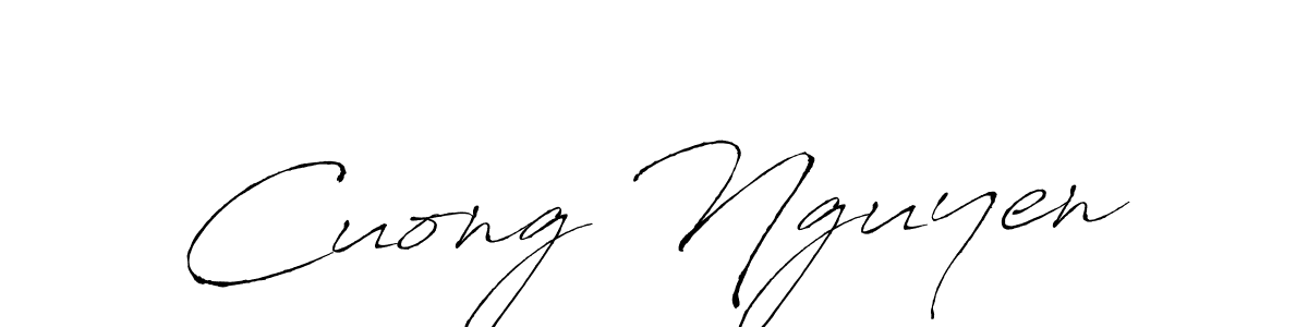 Design your own signature with our free online signature maker. With this signature software, you can create a handwritten (Antro_Vectra) signature for name Cuong Nguyen. Cuong Nguyen signature style 6 images and pictures png