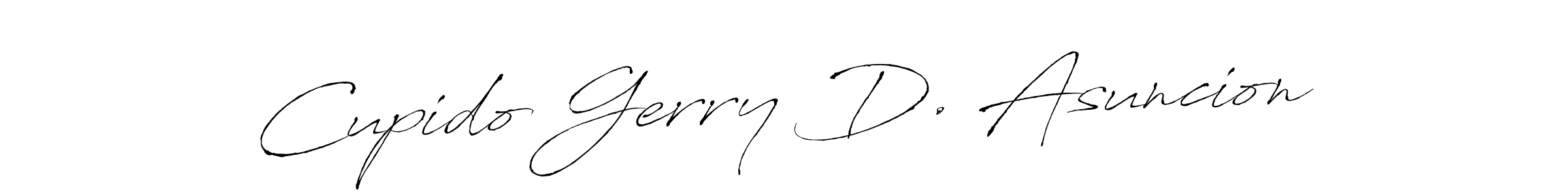 It looks lik you need a new signature style for name Cupido Gerry D. Asuncion. Design unique handwritten (Antro_Vectra) signature with our free signature maker in just a few clicks. Cupido Gerry D. Asuncion signature style 6 images and pictures png
