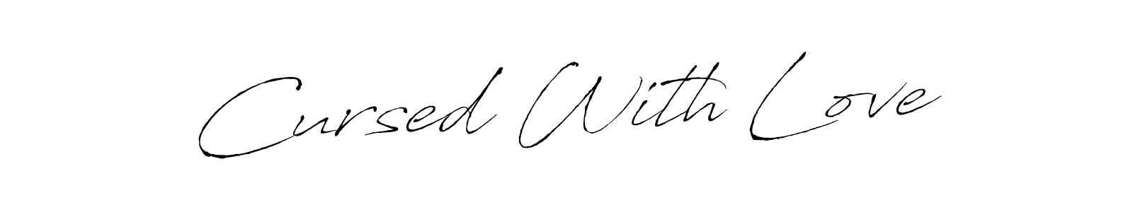Design your own signature with our free online signature maker. With this signature software, you can create a handwritten (Antro_Vectra) signature for name Cursed With Love. Cursed With Love signature style 6 images and pictures png