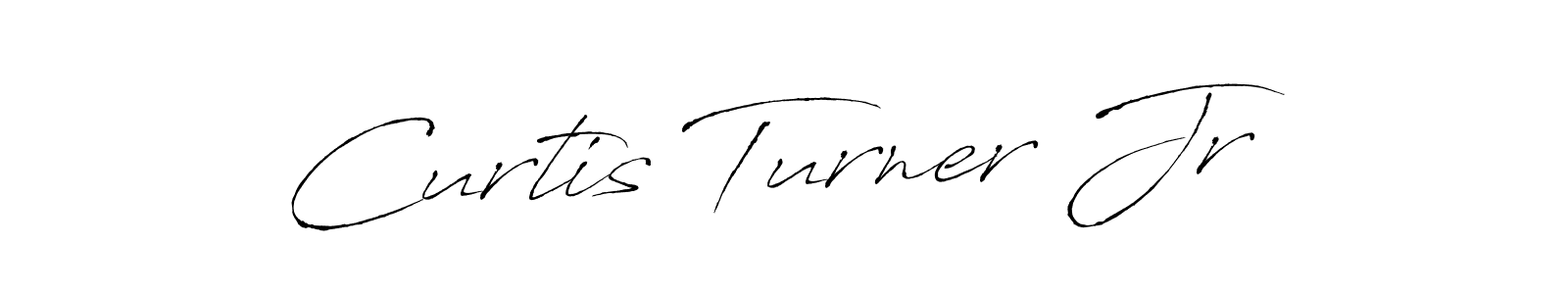 How to make Curtis Turner Jr name signature. Use Antro_Vectra style for creating short signs online. This is the latest handwritten sign. Curtis Turner Jr signature style 6 images and pictures png