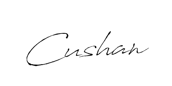 Make a beautiful signature design for name Cushan. With this signature (Antro_Vectra) style, you can create a handwritten signature for free. Cushan signature style 6 images and pictures png