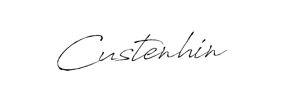 Design your own signature with our free online signature maker. With this signature software, you can create a handwritten (Antro_Vectra) signature for name Custenhin. Custenhin signature style 6 images and pictures png