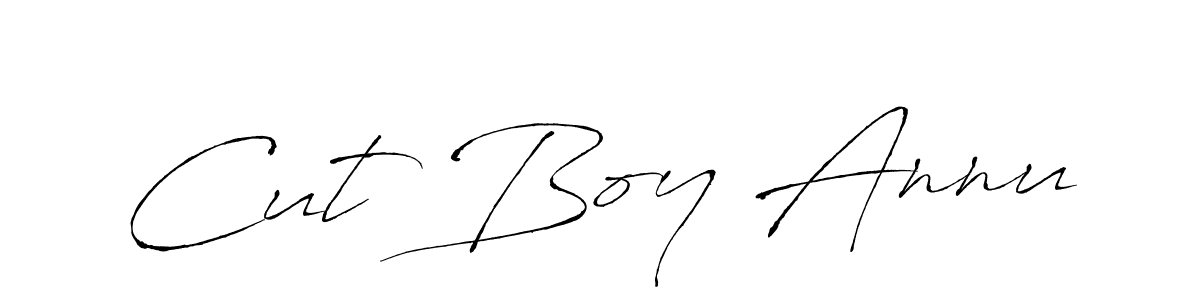 The best way (Antro_Vectra) to make a short signature is to pick only two or three words in your name. The name Cut Boy Annu include a total of six letters. For converting this name. Cut Boy Annu signature style 6 images and pictures png