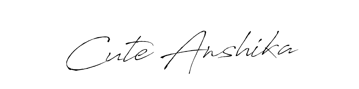 if you are searching for the best signature style for your name Cute Anshika. so please give up your signature search. here we have designed multiple signature styles  using Antro_Vectra. Cute Anshika signature style 6 images and pictures png