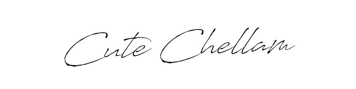 How to make Cute Chellam name signature. Use Antro_Vectra style for creating short signs online. This is the latest handwritten sign. Cute Chellam signature style 6 images and pictures png