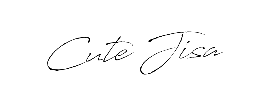 Also we have Cute Jisa name is the best signature style. Create professional handwritten signature collection using Antro_Vectra autograph style. Cute Jisa signature style 6 images and pictures png