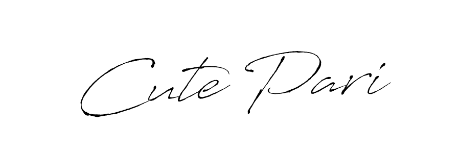 How to make Cute Pari name signature. Use Antro_Vectra style for creating short signs online. This is the latest handwritten sign. Cute Pari signature style 6 images and pictures png