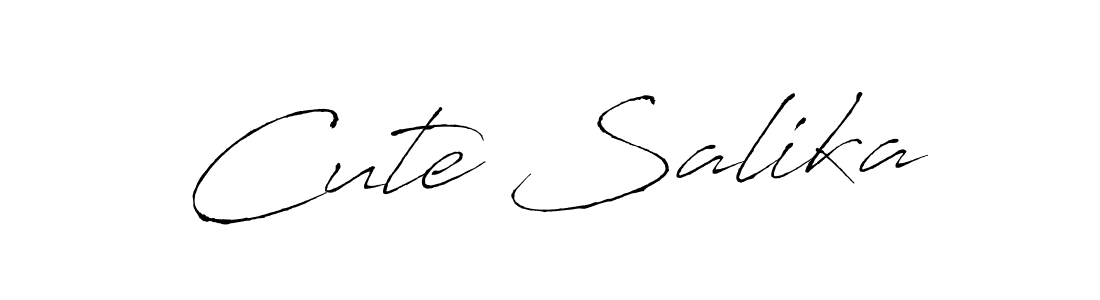How to make Cute Salika signature? Antro_Vectra is a professional autograph style. Create handwritten signature for Cute Salika name. Cute Salika signature style 6 images and pictures png