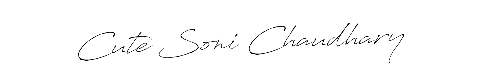 Similarly Antro_Vectra is the best handwritten signature design. Signature creator online .You can use it as an online autograph creator for name Cute Soni Chaudhary. Cute Soni Chaudhary signature style 6 images and pictures png