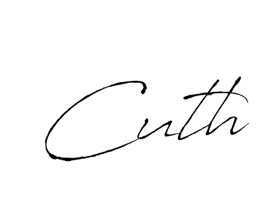 Use a signature maker to create a handwritten signature online. With this signature software, you can design (Antro_Vectra) your own signature for name Cuth. Cuth signature style 6 images and pictures png