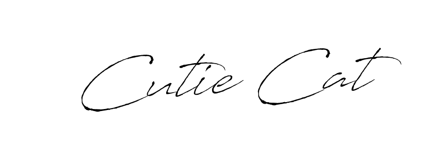Antro_Vectra is a professional signature style that is perfect for those who want to add a touch of class to their signature. It is also a great choice for those who want to make their signature more unique. Get Cutie Cat name to fancy signature for free. Cutie Cat signature style 6 images and pictures png