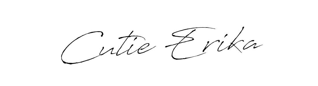Also we have Cutie Erika name is the best signature style. Create professional handwritten signature collection using Antro_Vectra autograph style. Cutie Erika signature style 6 images and pictures png