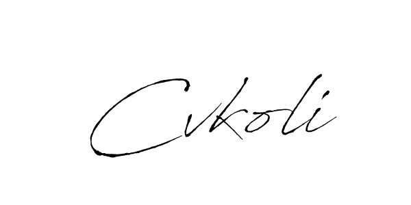 Antro_Vectra is a professional signature style that is perfect for those who want to add a touch of class to their signature. It is also a great choice for those who want to make their signature more unique. Get Cvkoli name to fancy signature for free. Cvkoli signature style 6 images and pictures png