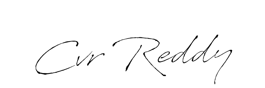 Design your own signature with our free online signature maker. With this signature software, you can create a handwritten (Antro_Vectra) signature for name Cvr Reddy. Cvr Reddy signature style 6 images and pictures png