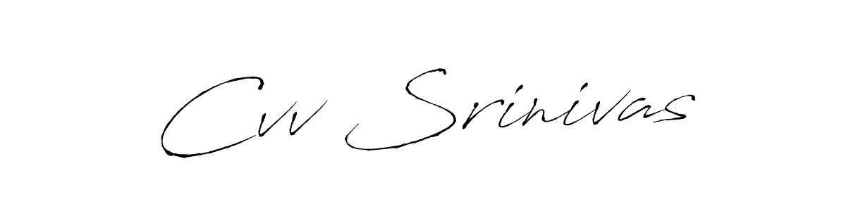 Also we have Cvv Srinivas name is the best signature style. Create professional handwritten signature collection using Antro_Vectra autograph style. Cvv Srinivas signature style 6 images and pictures png