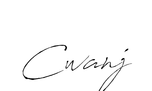 Make a beautiful signature design for name Cwanj. With this signature (Antro_Vectra) style, you can create a handwritten signature for free. Cwanj signature style 6 images and pictures png