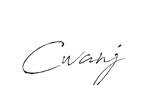 Make a beautiful signature design for name Cwanj. With this signature (Antro_Vectra) style, you can create a handwritten signature for free. Cwanj signature style 6 images and pictures png