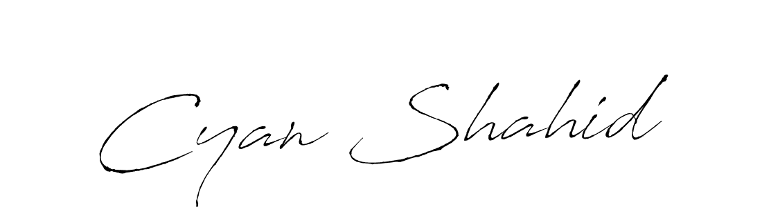 Here are the top 10 professional signature styles for the name Cyan Shahid. These are the best autograph styles you can use for your name. Cyan Shahid signature style 6 images and pictures png