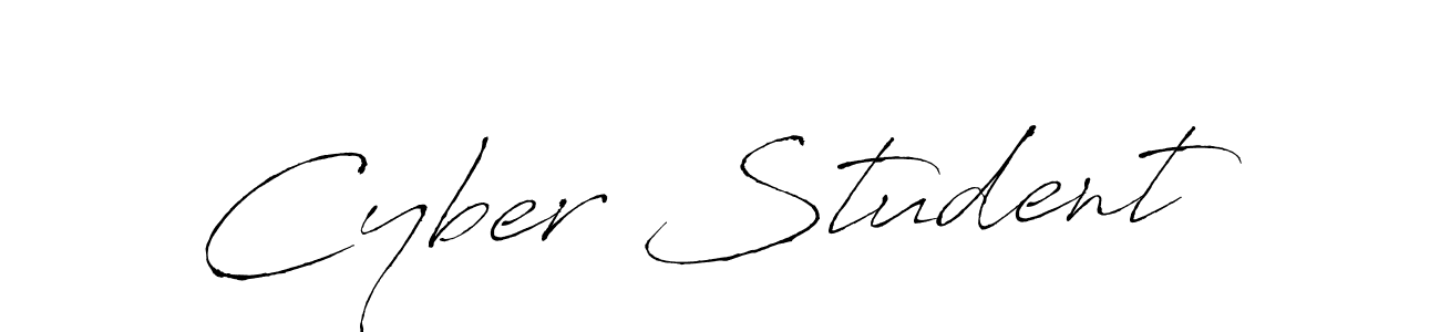 The best way (Antro_Vectra) to make a short signature is to pick only two or three words in your name. The name Cyber Student include a total of six letters. For converting this name. Cyber Student signature style 6 images and pictures png