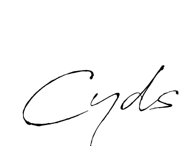 Best and Professional Signature Style for Cyds. Antro_Vectra Best Signature Style Collection. Cyds signature style 6 images and pictures png