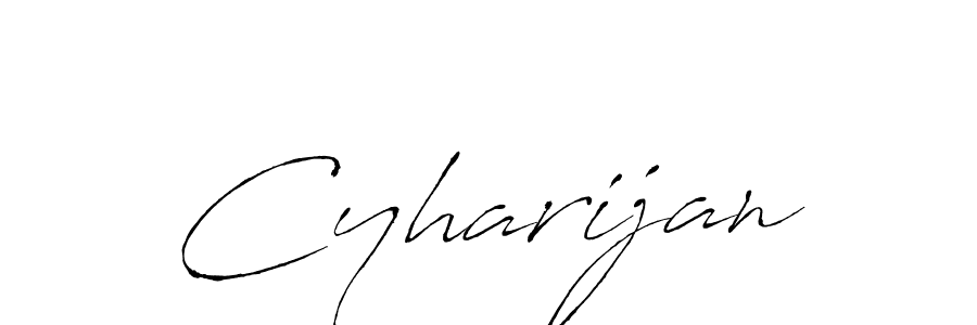 Use a signature maker to create a handwritten signature online. With this signature software, you can design (Antro_Vectra) your own signature for name Cyharijan. Cyharijan signature style 6 images and pictures png