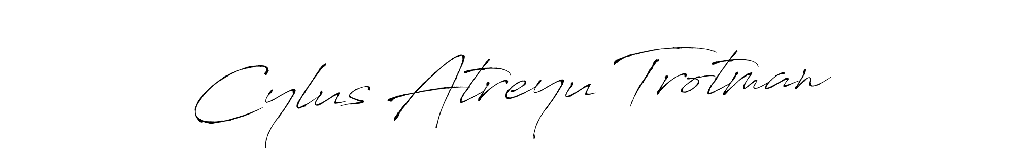 How to make Cylus Atreyu Trotman name signature. Use Antro_Vectra style for creating short signs online. This is the latest handwritten sign. Cylus Atreyu Trotman signature style 6 images and pictures png