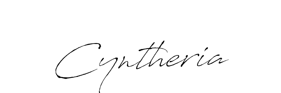 Create a beautiful signature design for name Cyntheria. With this signature (Antro_Vectra) fonts, you can make a handwritten signature for free. Cyntheria signature style 6 images and pictures png