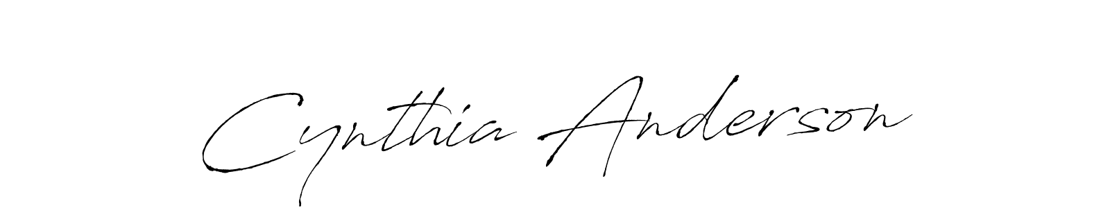 Design your own signature with our free online signature maker. With this signature software, you can create a handwritten (Antro_Vectra) signature for name Cynthia Anderson. Cynthia Anderson signature style 6 images and pictures png