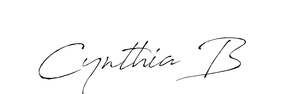 Design your own signature with our free online signature maker. With this signature software, you can create a handwritten (Antro_Vectra) signature for name Cynthia B. Cynthia B signature style 6 images and pictures png