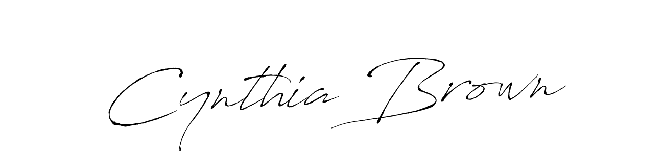 Create a beautiful signature design for name Cynthia Brown. With this signature (Antro_Vectra) fonts, you can make a handwritten signature for free. Cynthia Brown signature style 6 images and pictures png
