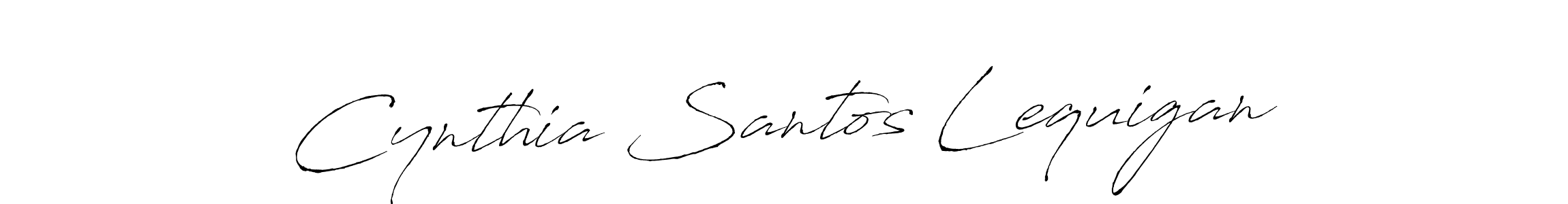 Cynthia Santos Lequigan stylish signature style. Best Handwritten Sign (Antro_Vectra) for my name. Handwritten Signature Collection Ideas for my name Cynthia Santos Lequigan. Cynthia Santos Lequigan signature style 6 images and pictures png