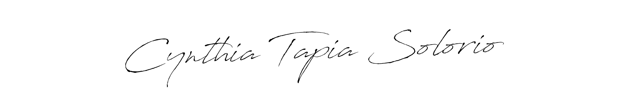 How to make Cynthia Tapia Solorio name signature. Use Antro_Vectra style for creating short signs online. This is the latest handwritten sign. Cynthia Tapia Solorio signature style 6 images and pictures png