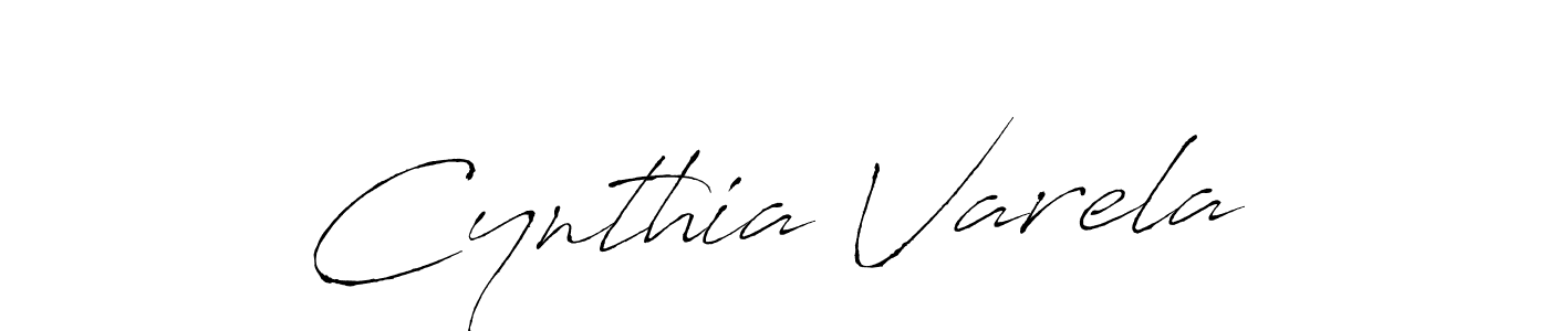 Make a beautiful signature design for name Cynthia Varela. With this signature (Antro_Vectra) style, you can create a handwritten signature for free. Cynthia Varela signature style 6 images and pictures png