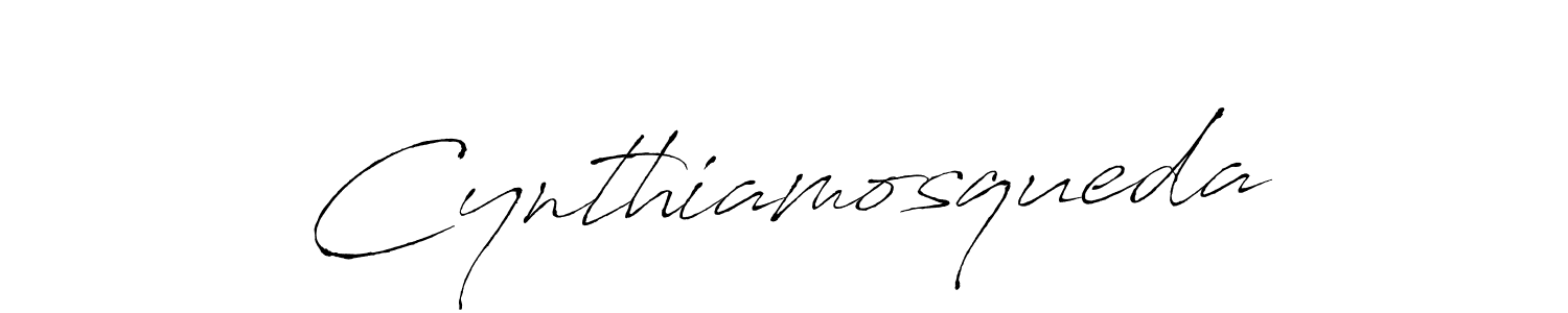 Create a beautiful signature design for name Cynthiamosqueda. With this signature (Antro_Vectra) fonts, you can make a handwritten signature for free. Cynthiamosqueda signature style 6 images and pictures png