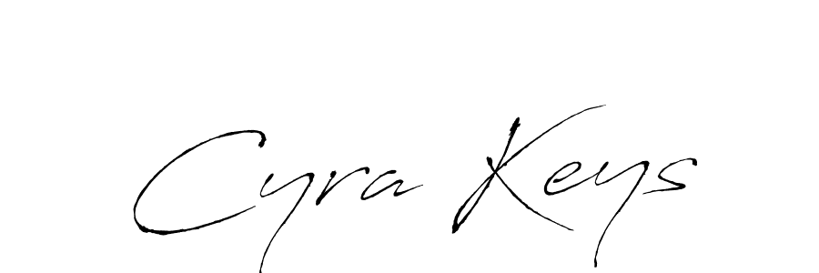 Antro_Vectra is a professional signature style that is perfect for those who want to add a touch of class to their signature. It is also a great choice for those who want to make their signature more unique. Get Cyra Keys name to fancy signature for free. Cyra Keys signature style 6 images and pictures png