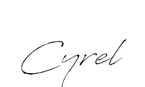 It looks lik you need a new signature style for name Cyrel. Design unique handwritten (Antro_Vectra) signature with our free signature maker in just a few clicks. Cyrel signature style 6 images and pictures png