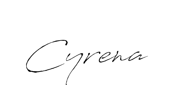 Design your own signature with our free online signature maker. With this signature software, you can create a handwritten (Antro_Vectra) signature for name Cyrena. Cyrena signature style 6 images and pictures png