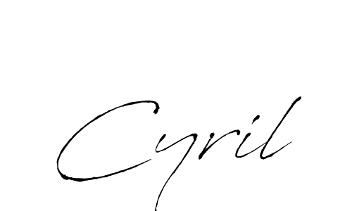 Use a signature maker to create a handwritten signature online. With this signature software, you can design (Antro_Vectra) your own signature for name Cyril. Cyril signature style 6 images and pictures png