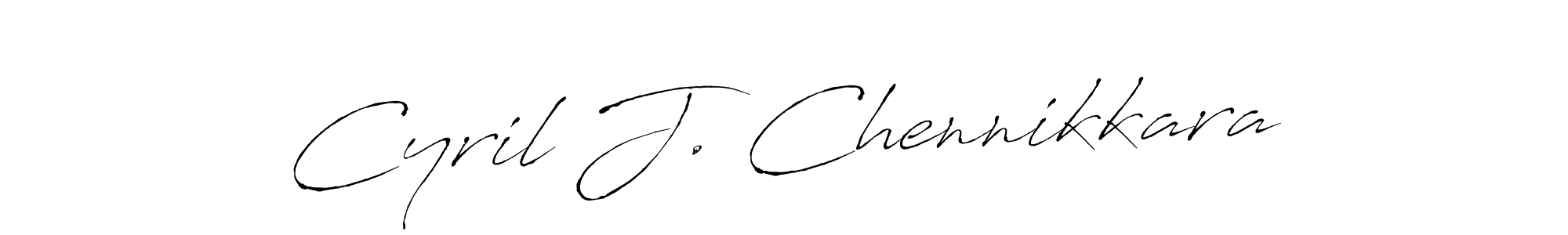 Antro_Vectra is a professional signature style that is perfect for those who want to add a touch of class to their signature. It is also a great choice for those who want to make their signature more unique. Get Cyril J. Chennikkara name to fancy signature for free. Cyril J. Chennikkara signature style 6 images and pictures png