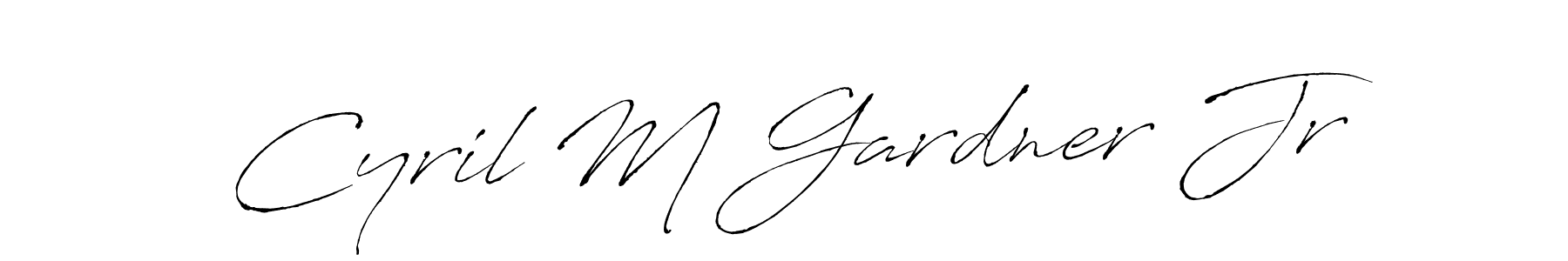 Use a signature maker to create a handwritten signature online. With this signature software, you can design (Antro_Vectra) your own signature for name Cyril M Gardner Jr. Cyril M Gardner Jr signature style 6 images and pictures png