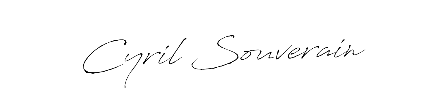 How to make Cyril Souverain name signature. Use Antro_Vectra style for creating short signs online. This is the latest handwritten sign. Cyril Souverain signature style 6 images and pictures png